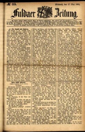 Ausgabe vom Mittwoch, den 17. Mai 1882.