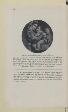 Abb. 63. Raffaela Madonna della Sedia in Florenz