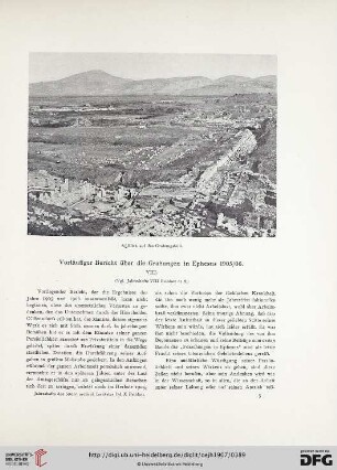 10.1907: Vorläufiger Bericht über die Grabungen in Ephesus 1905/06