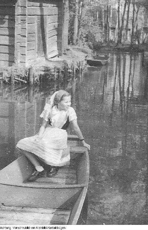 Spreewald, Kulturgruppe Lübben, Lübbenau-Lehde, April 1952