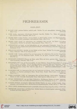 Keramik (Nr. 1-282)
