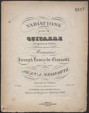 Variations pour la guitarre