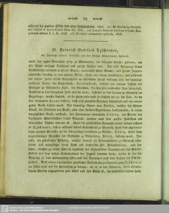 D. Heinrich GottliebTzschirner ...