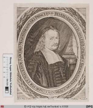 Bildnis Lothar Friedrich (1635 Reichsfrhr. von Metternich-Burscheid), 1673-75 Kurfürst u. Erzbischof von Mainz