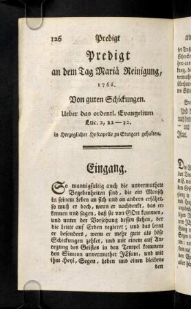 126-139, IX. Von unerwarteten guten Schickungen