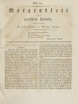 1827: Nro. 52 - Nro. 60