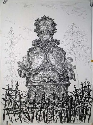 Großes Grabmal in Neustädter Friedhof