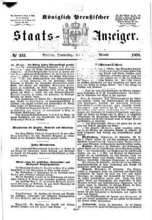 Königlich Preußischer Staats-Anzeiger. 1868, 10 - 11