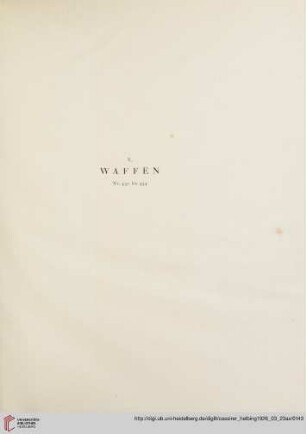 V. Waffen (Nr. 430-434)