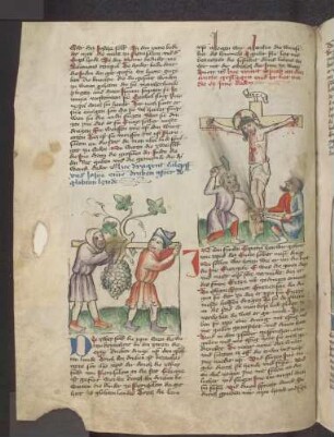 Die Kundschafter mit der Traube (Kapitel 22); Kreuzigung Christi (Kapitel 23).