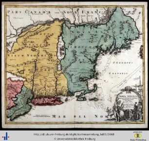 Nova Anglia septentrionali Americae implantata Anglorumque coloniis florentissima