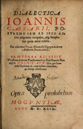 Dialectica Ioannis Caesarii