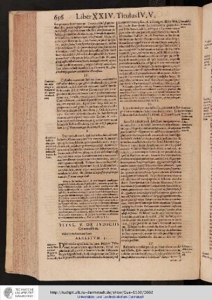 Liber XXIV. Titulus V.