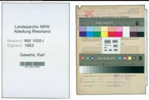 Entnazifizierung Karl Gawehn , geb. 01.07.1916 (Kfz.-Schlosser)