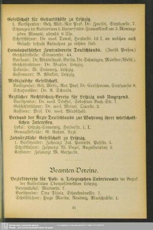 Beamten-Vereine