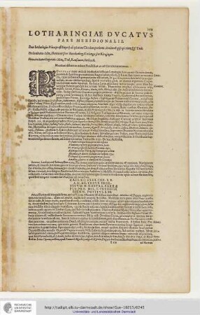 Lotharingiae Ducatus pars Meridionalis