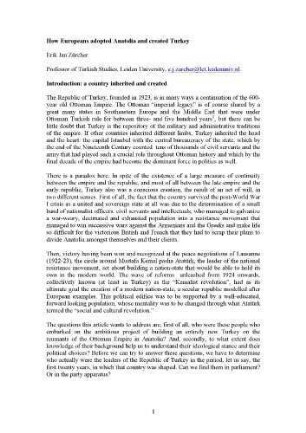 How Europeans adopted Anatolia and created Turkey