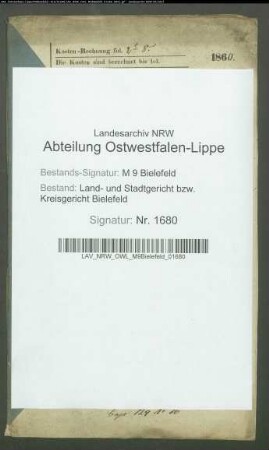Sonstige: Horstmann, Gustav August: