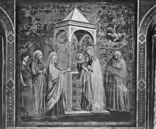 Marien- und Christusleben, Jüngstes Gericht, Allegorien der Tugenden und Laster — Marien- und Christusvita — Darbringung im Tempel