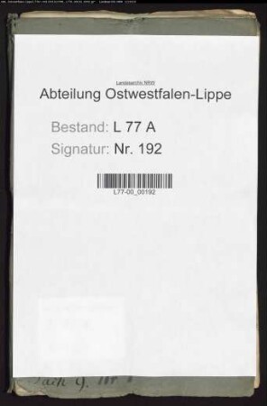 Anstellung der Unterbedienten beim Amt Lage (Amtspedell, Bauerrichter, Polizeidiener, Amtsexekutor), Bd. 1