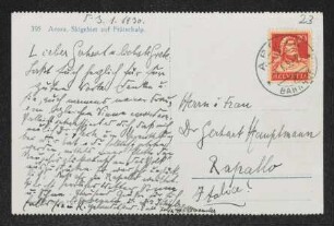 Brief von Felix Hollaender an Gerhart Hauptmann und Margarete Hauptmann