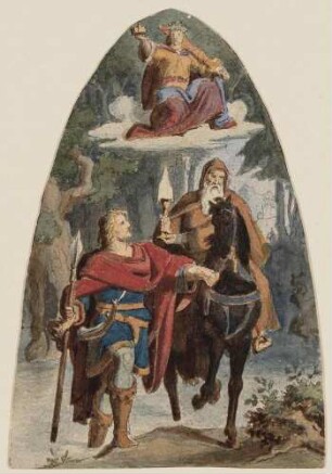 Rudolf von Habsburg führt eines Priesters Pferd