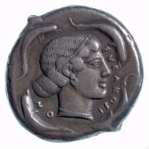Münze, Tetradrachme, ca. 465 - 425 v. Chr.