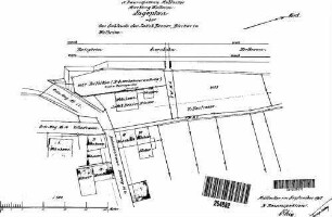 Walheim (Württ): Nebengebäude Schuppen Lageplan(Wohnh.,Nebengebäude,Gemarkung)