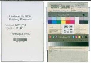 Entnazifizierung Peter Tersteegen , geb. (Polizei)