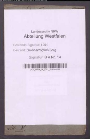 Kirchen- und Armenkapitalien zu Volmarstein