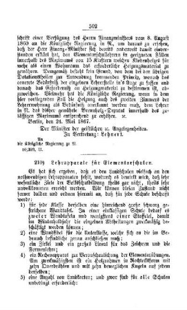 Lehrapparate für Elementarschulen : [V. Elementarschulwesen]