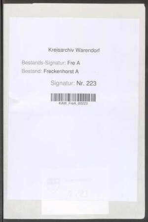 Rechnungsbelege Kirchspiel Vorhelm
