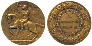 Medaille zur Gartenbauausstellung