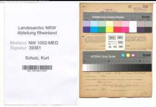 Entnazifizierung Kurt Schulz , geb. 30.01.1920 (Assistent)