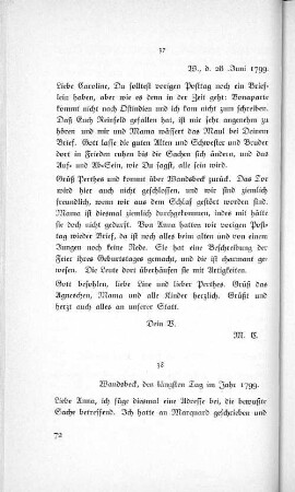 38 Wandsbeck, den längsten Tag im Jahr 1799.