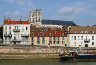 Frankreich. Bourgogne. Saone et Loire. Chalon sur Saone. Stadtpanorama