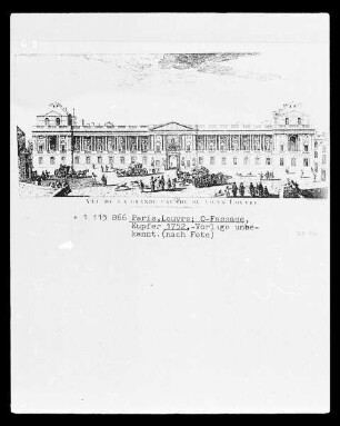 Paris, Louvre, die Ostfassade