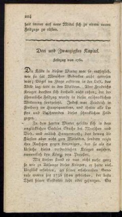 Drei und Zwanzigstes Kapitel. Feldzug von 1760
