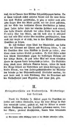 II. Kriegsvorfaelle am Niederrhein. Niederlage des Lollius