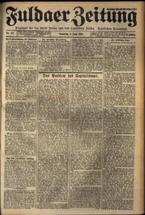 Ausgabe vom Samstag, den 02. Juni 1928.