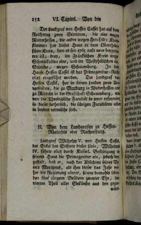II. Von dem Landgrafen zu Hessen-Rheinfels oder Rothenburg.