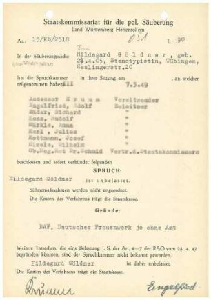 Göldner, Hildegard