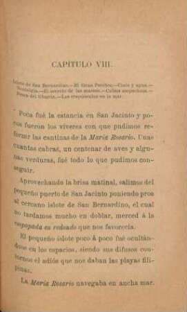 Capítulo VIII. Islote de San Bernardino. - ...