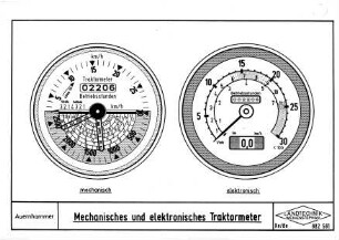 Mechanisches und elektronisches Traktormeter