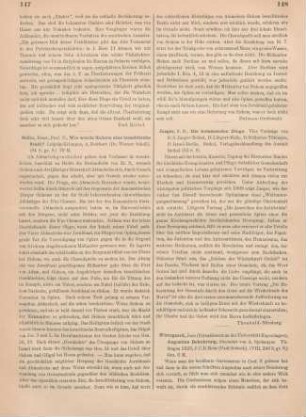147-148 [Rezension] Sellin, Ernst, Wie wurde Sichem eine israelitische Stadt?