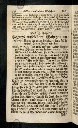746-764, Das 49. - 50. Capitel