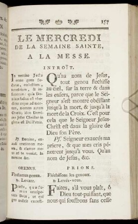 Le Mercredei De La Semaine Sainte, A La Mess.