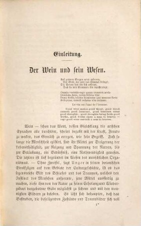 Das Weinbuch : Wesen, Cultur und Wirkung des Weins ; Statistik und Charakteristik sämmtlicher Weine der Welt ; Behandlung der Weine im Keller