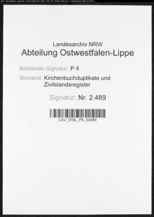 Zivilstandsregister von Ergste (GAHT 1811, GAHT 1812). (Gemeinde: Ergste, Kreis Iserlohn)
