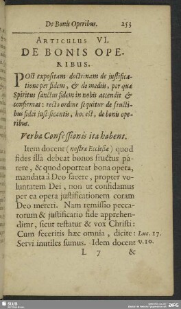 Articulus VI. De Bonis Operibus